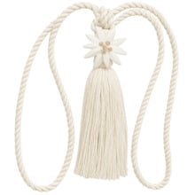 Edelweiss White Curtain Tieback